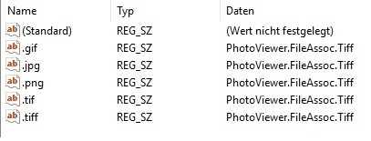 PhotoViewer regedit