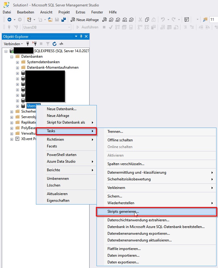 SQL DB export 01