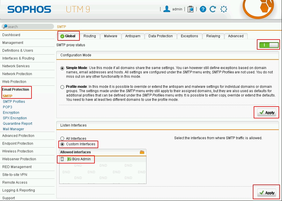 Sophos Mailgateway 01