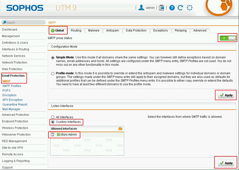 Sophos Mailgateway 01