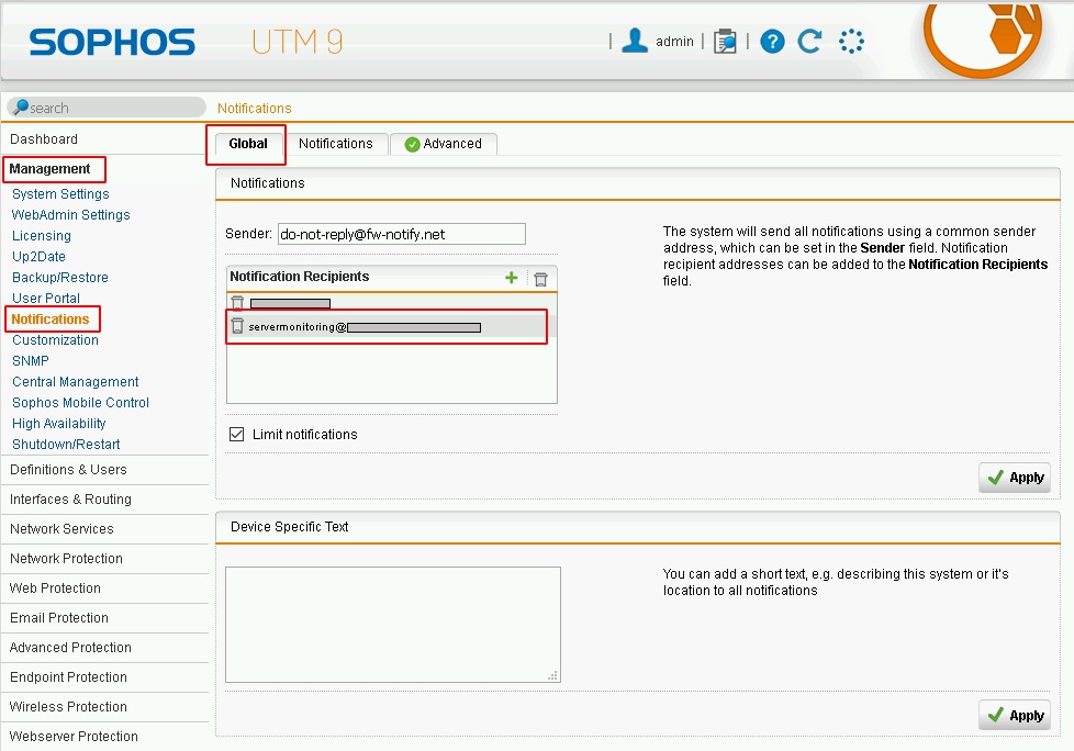 Sophos Mailgateway 05